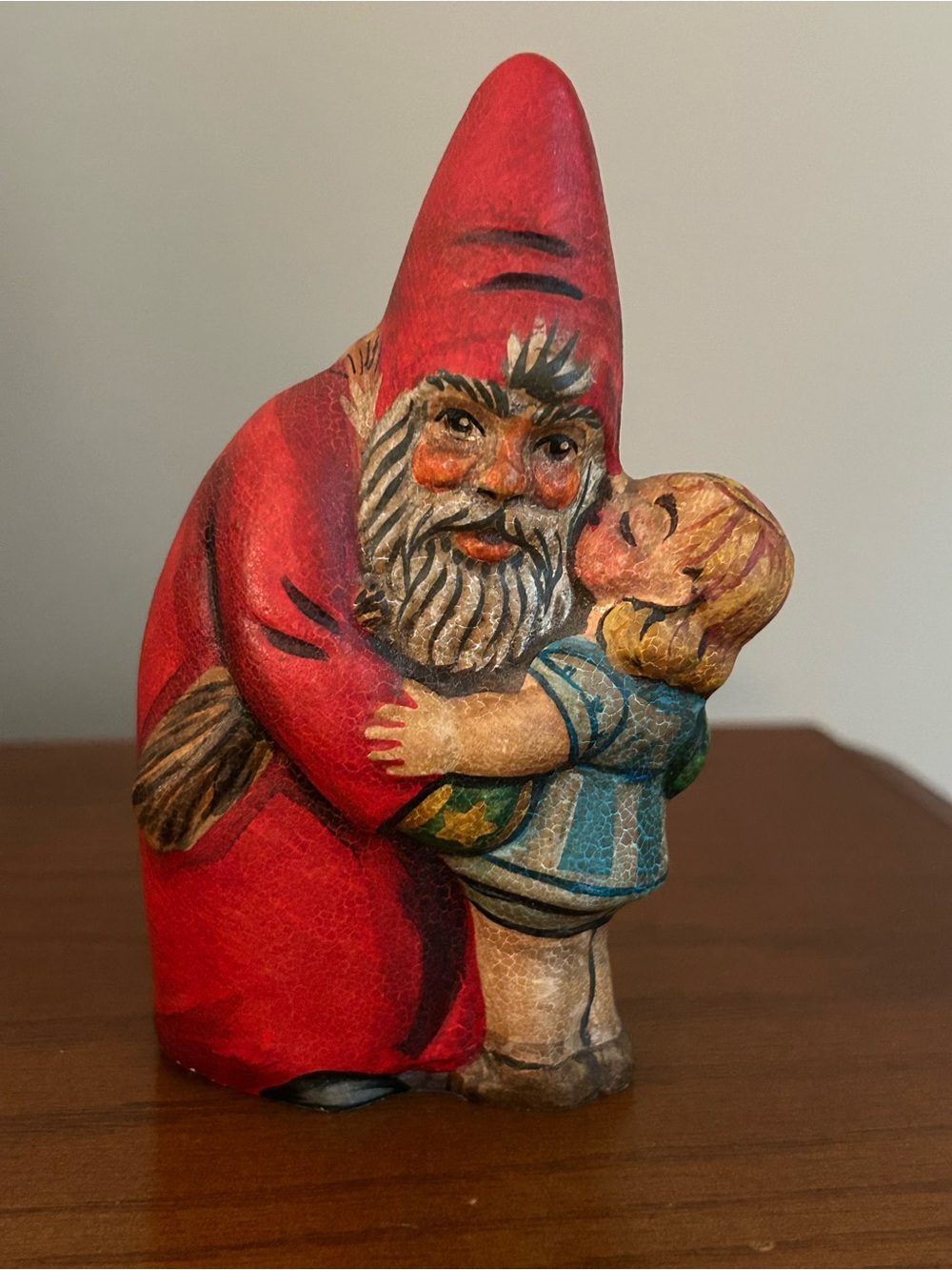 Vaillancourt Starlight Limited Edition Chalkware Santa & Little Girl Rare Find!